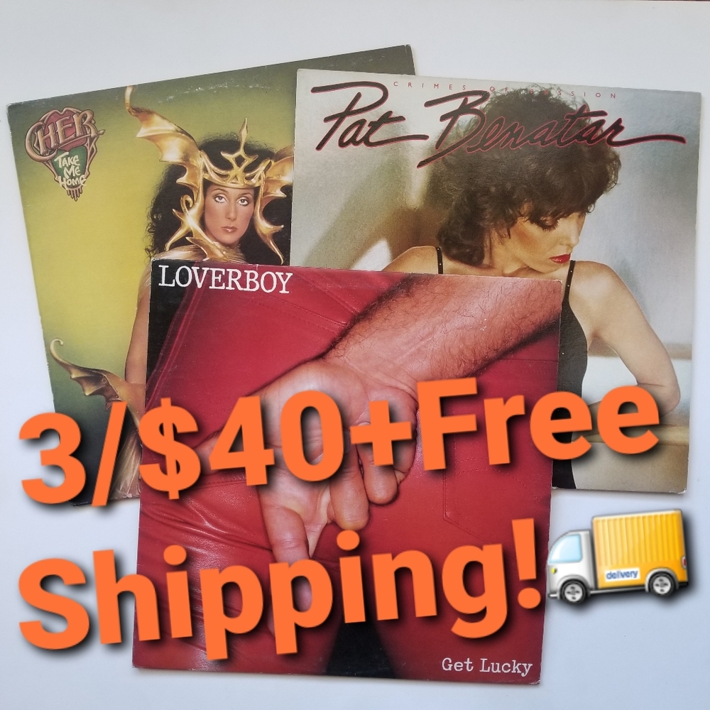 Pick 3 Vinyl Records For ⏺$40+Free Shipping!🚚LP Bundle